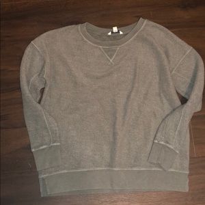 Fuzzy crewneck